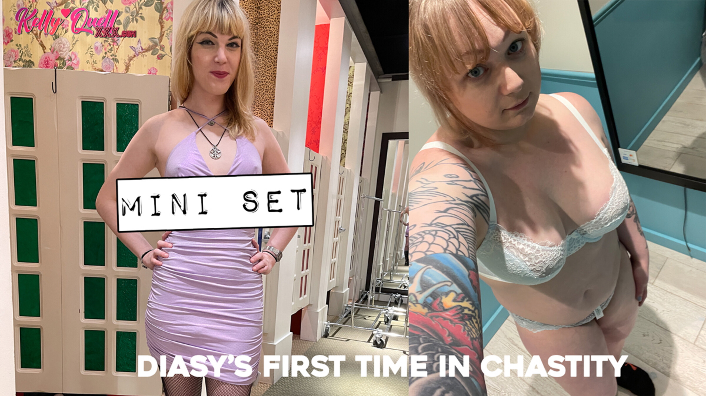 Mini Set: June 26, 2024 - Daisy in locked up in chastity for the first time while I fuck her!